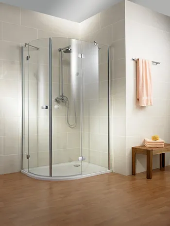 900x800 mm, 2000 mm, Charnière autolevante Softcube, Aspect chromé, Transparent anticalcaire, Côté du montage: droite