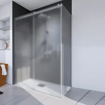 800 mm, 2000 mm, Aspect chromé, Transparent