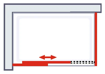 1200x800 mm, 2240 mm, Noir mat, Transparent