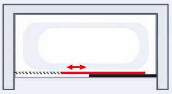 1500 mm, 1500 mm, Blanc, Transparent anticalcaire