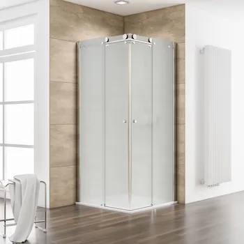 900x900 mm, 2000 mm, Aspect chromé, Sablé mat