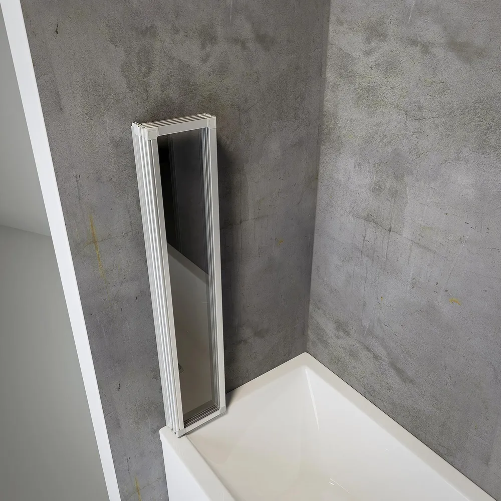 930 mm, 1210 mm, Alu argenté, Transparent, Côté du montage: droite / gauche