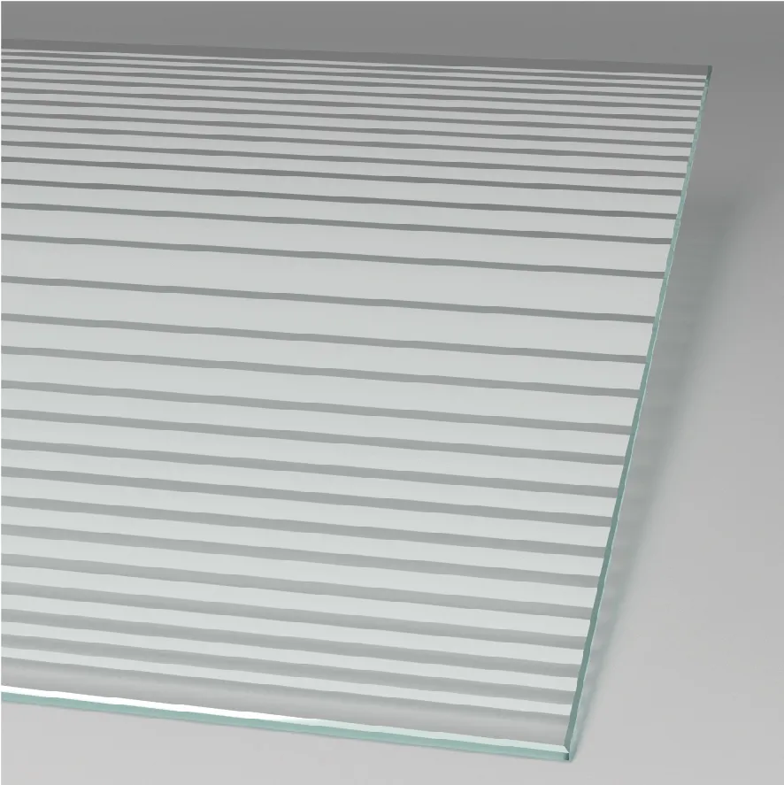 Décor de verre: Bandes transversales