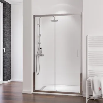 1200 mm, 2000 mm, Aspect chromé, Transparent, Côté du montage: droite / gauche