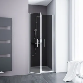 600-1200 mm, Aspect chromé, Fumé anthracite anticalcaire, Côté du montage: droite / gauche