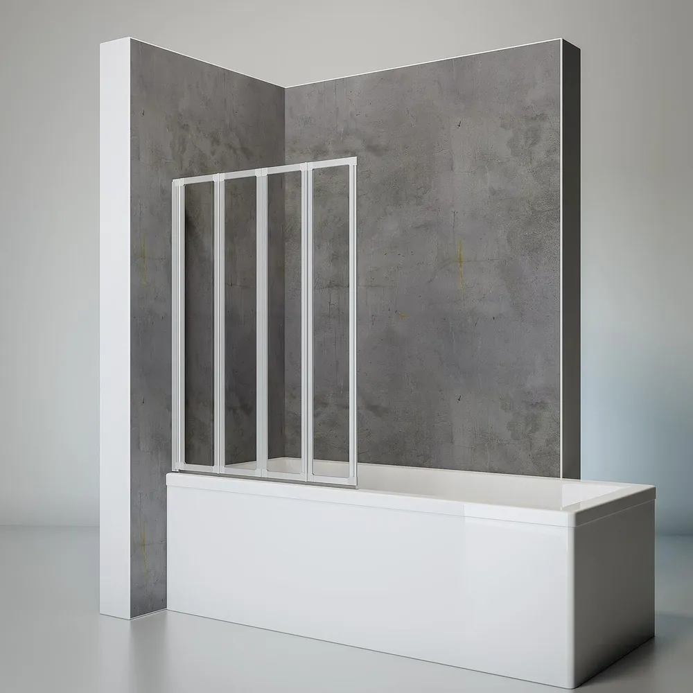 930 mm, 1210 mm, Alu argenté, Transparent, Côté du montage: droite / gauche