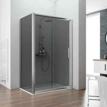 900 mm, 1850 mm, Aspect chromé, Fumé anthracite anticalcaire